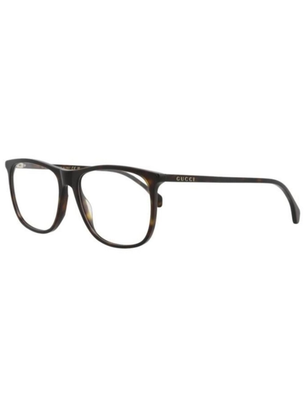 New Gucci Mens Square/Rectangle Havana Havana Transparent Fashion Designer Eyegl